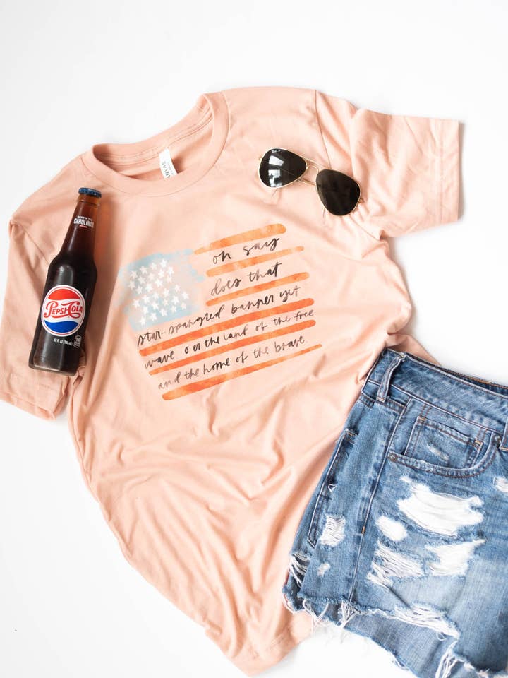 Star Spangled Flag | Tee | Adult for wholesale by Sister Shirts