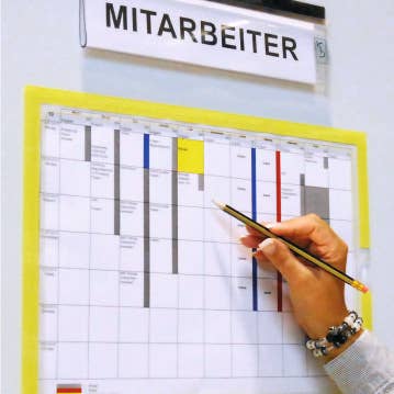Broxo – wholesale Whiteboard – BROXO magnetisk pappershållare A4 öppen - uppsättning 4 hyllor