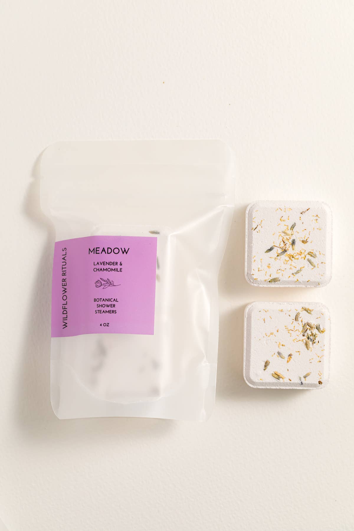 Wildflower Rituals - Wholesale Shower Steamer/Bomb - Meadow Botanical Shower Steamers -Lavender Chamomile