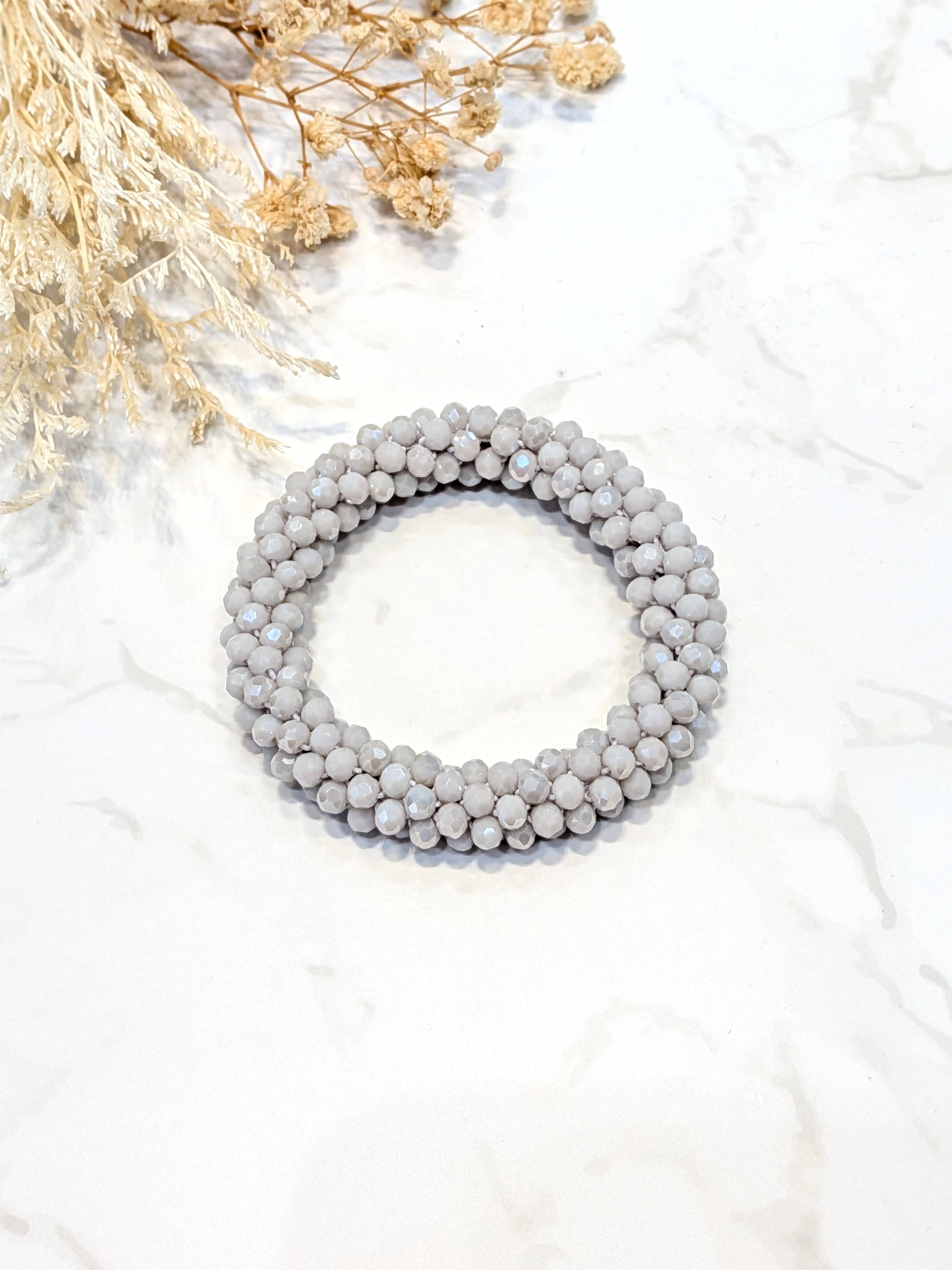 LOLO & YAYA - Wholesale Link & Chain Bracelet - White-tone crystal effect bracelet21