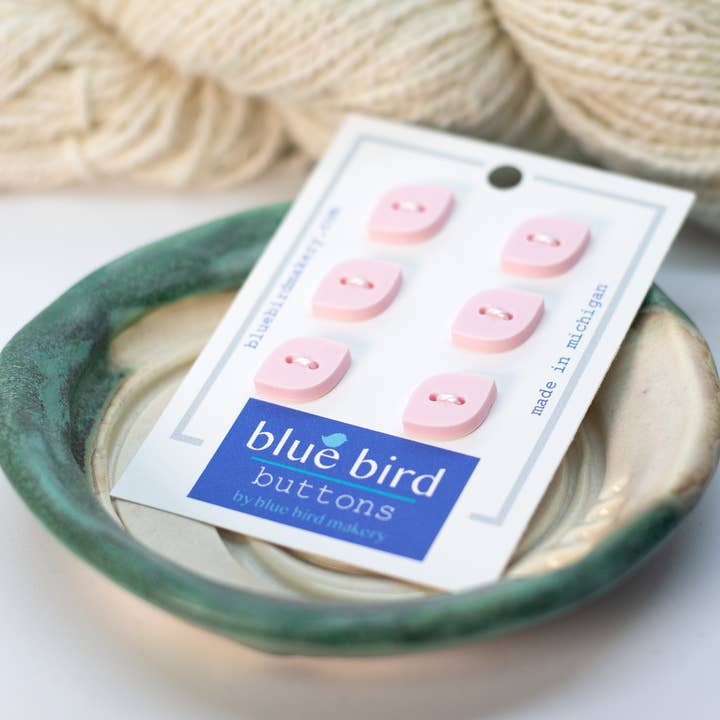Blue Bird Makery - Wholesale Sewing button/snap - 12mm Midcentury Petal Buttons