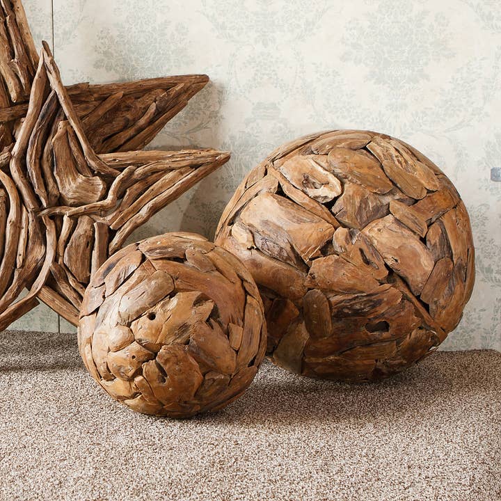 Teak Root Balls / Spheres for wholesale by Garden Age Supply