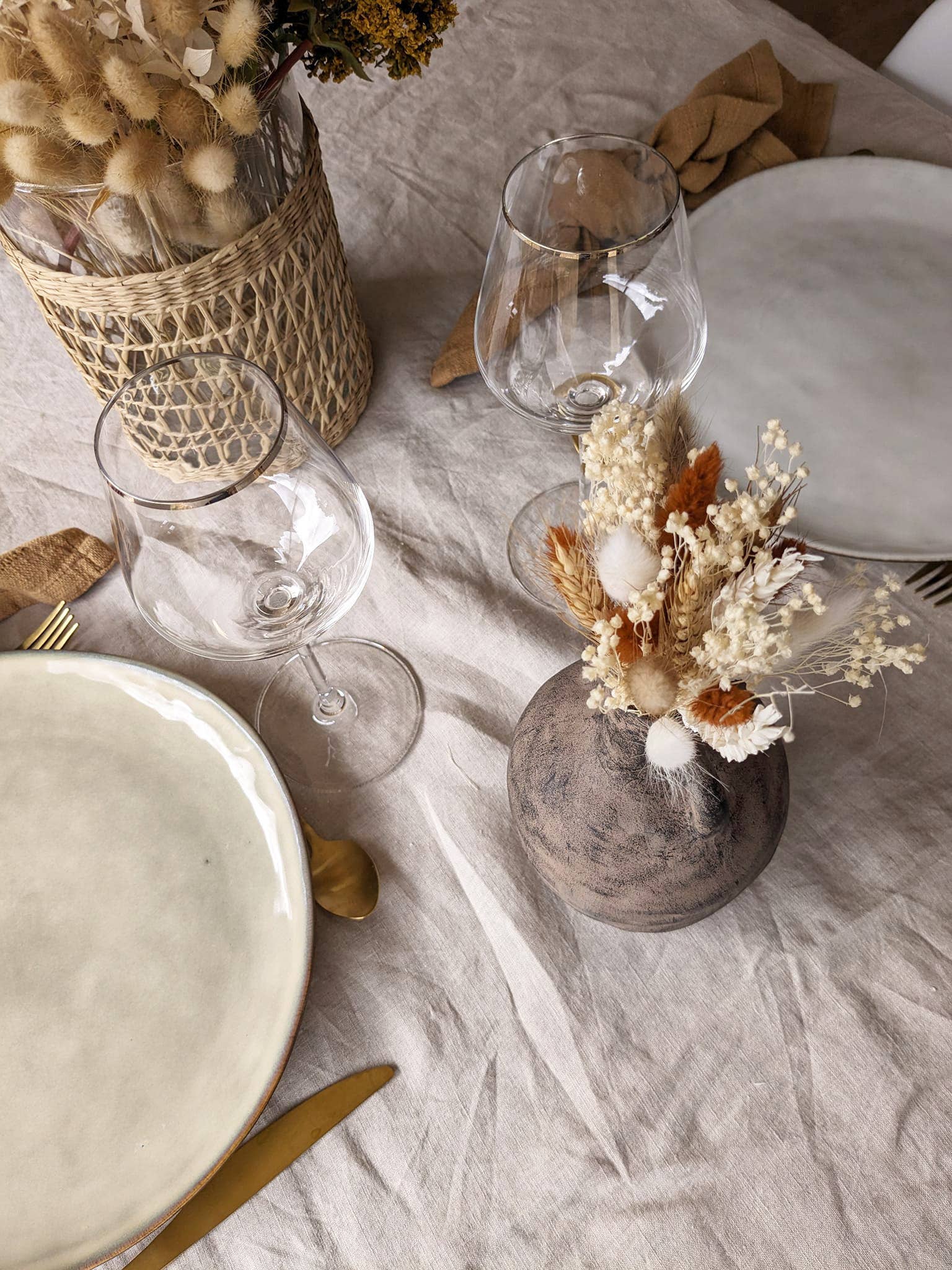 Maison Oline – wholesale Dried/pressed flowers – Champêtre Chic - Small bouquet of natural dried flowers2