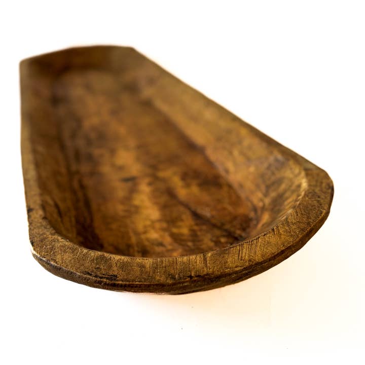 Natural Large Wood Carved Bowl (38-40") for wholesale on Faire3