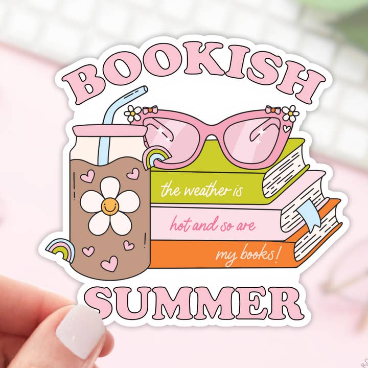 Autocollants pour café glacé Bookish Summer/Bookish Merch pour la vente par Book Lover Merch Shop