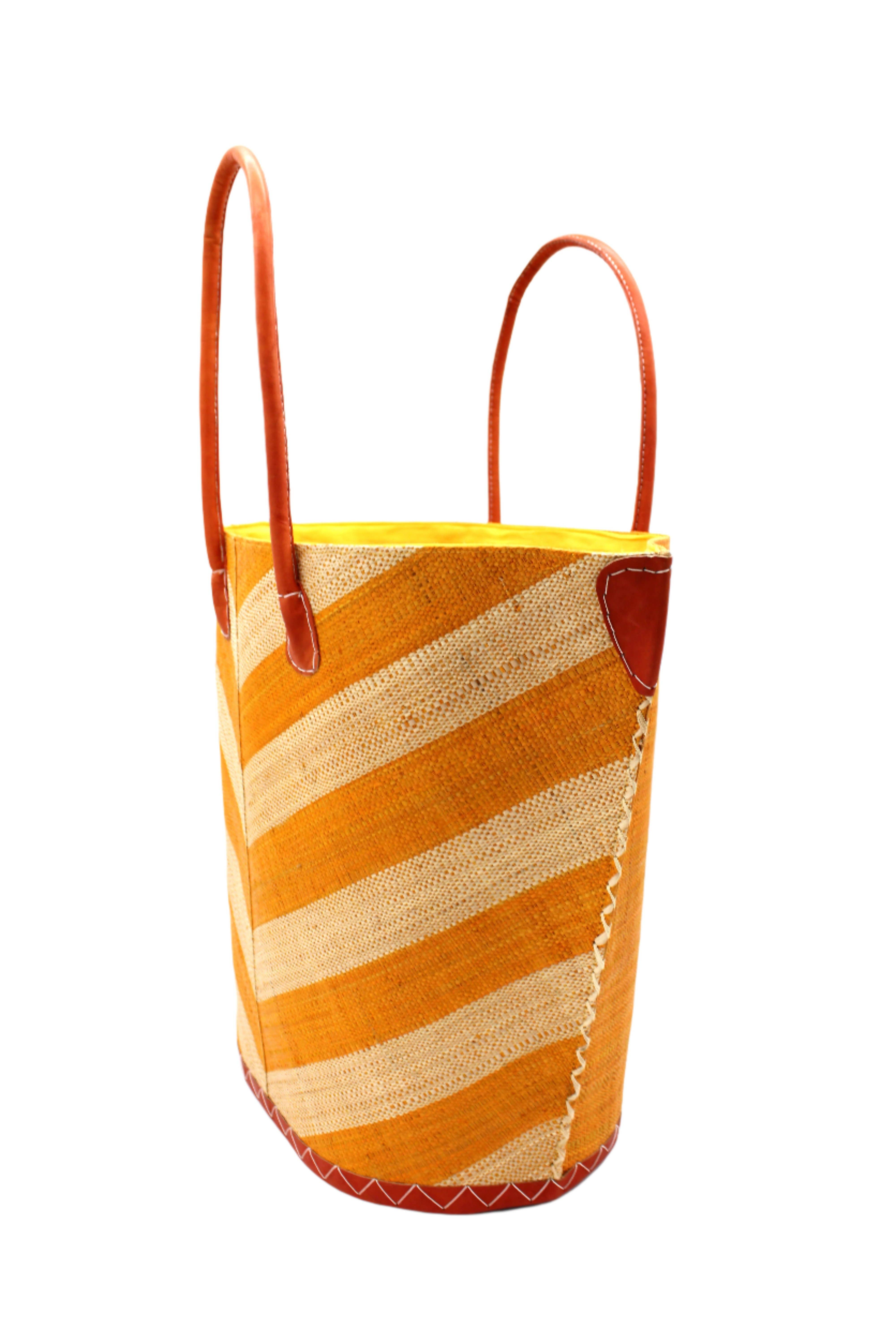 Shebobo - Vendita all'ingrosso Tracolla - Unisex - Borsa Tote grande in paglia a righe larghe e motivo a spina di pesce Santa Cruz1