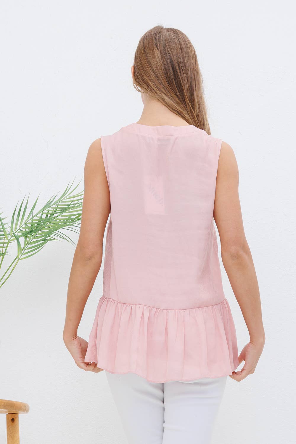 Blue B - Vendita all'ingrosso Camicetta - Donna - 31410T - Blusa arricciata in jacquard satinato con stampa a pois11