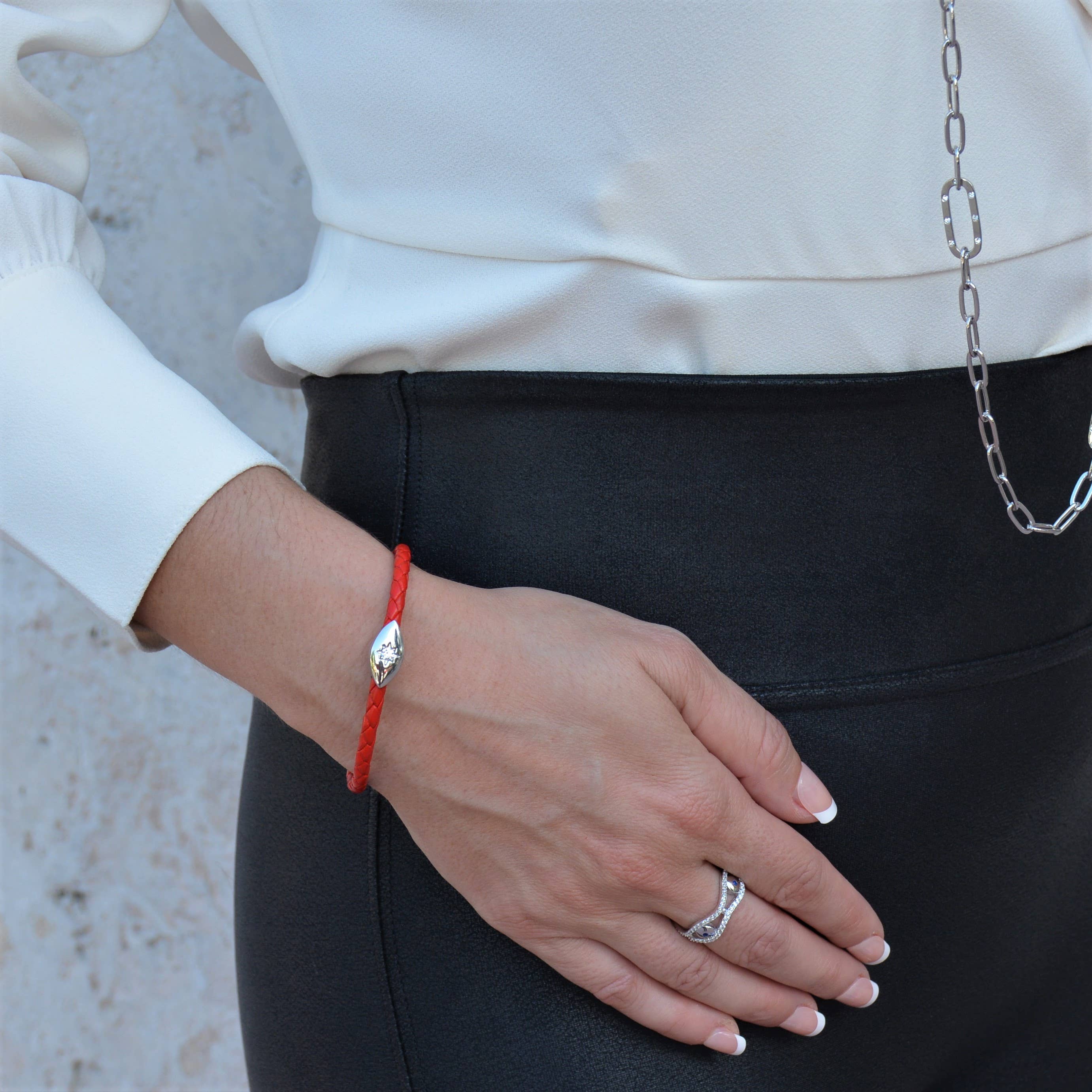 Liza Schwartz Jewelry - Vente Bracelets à breloques/pendentifs - Bracelet Evil Eye Starlight Argent - Cliquez pour plus de couleurs11