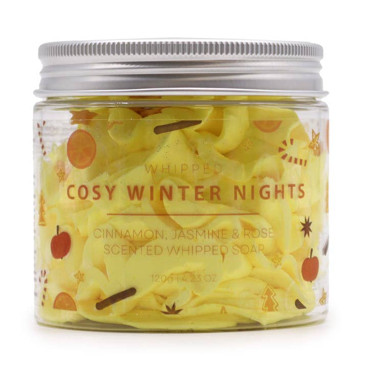 Cosy Winter Nights Whipped Cream Soap 120g for wholesale by Ancient Wisdom