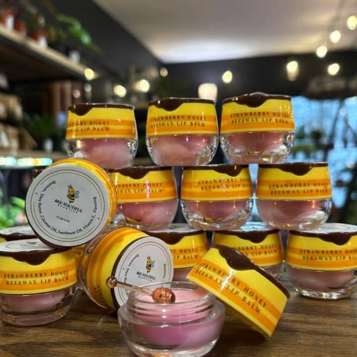 Bee-Youtiful Beauties - Wholesale Lip Balm - BEESWAX HONEY POT LIP BALM * BEST SELLER*