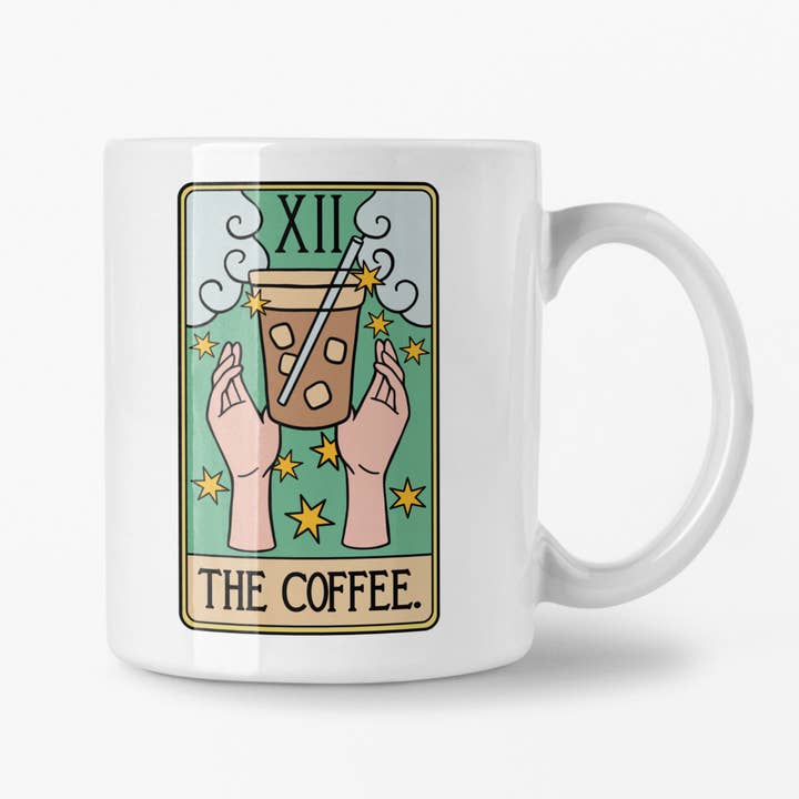 Whidbey Maker's Studio - Wholesale Coffee Mug - “The Coffee” Tarot Mug