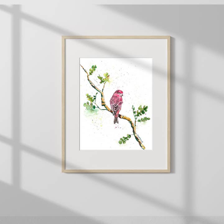 Imprimer - Flirty Finch pour la vente par nguyen musto artworks