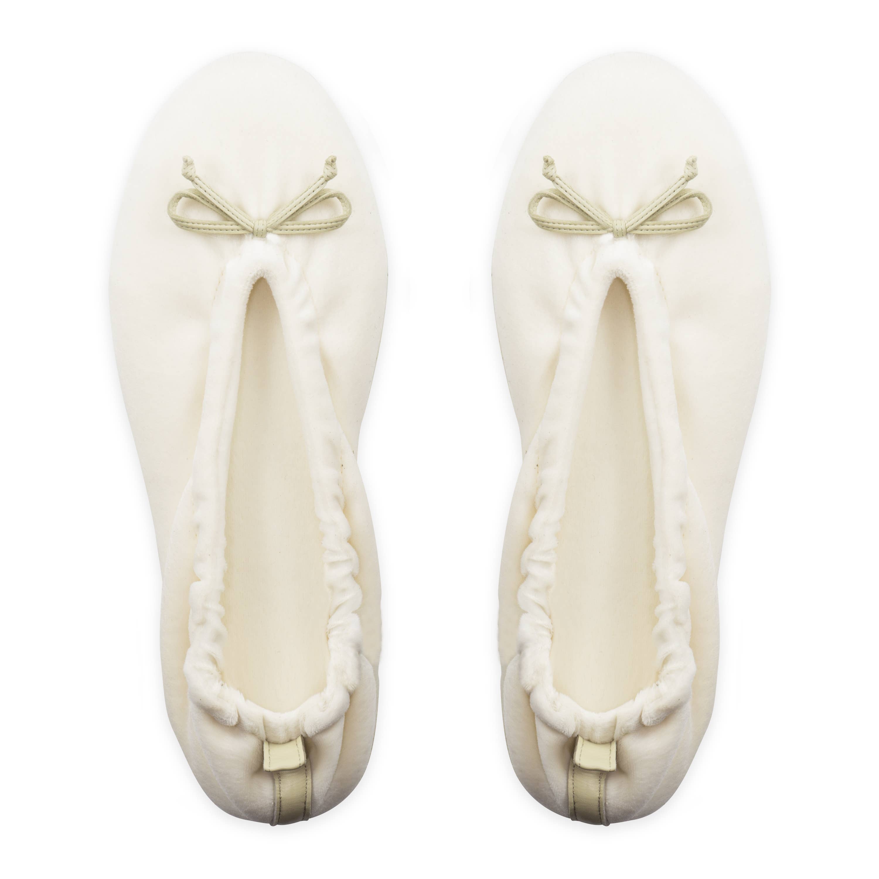 Glove Story - Wholesale Flats - Women's - Women's indoor ballerinas in velvet with small bow - CF01412