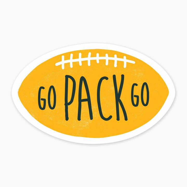 Go Pack Go - Autocollant artistique de 3 pouces pour la vente par Nice Enough Stickers