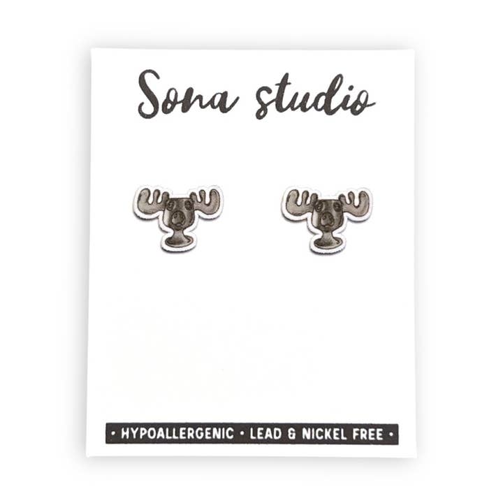 Älgmugg julörhängen för wholesale av Sona Studio