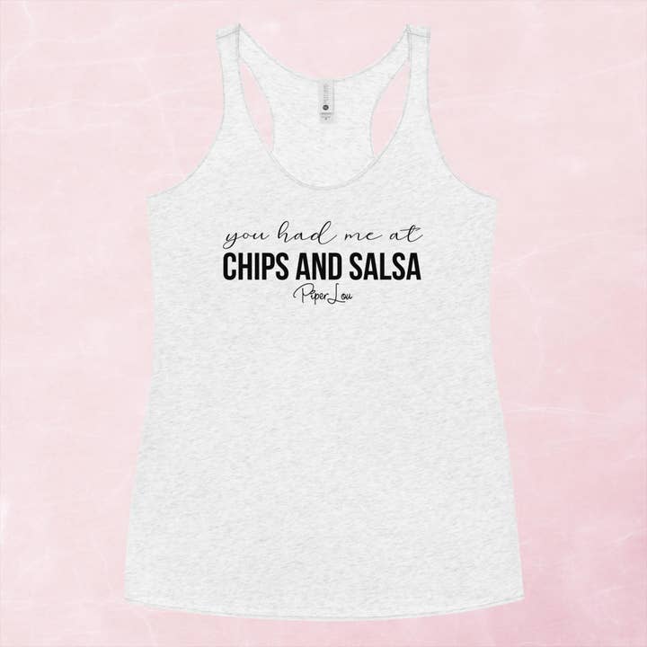 Piper Lou Collection - Wholesale Tank Top - Women's - You Had Me At Chips And Salsa Graphic Tank Top3