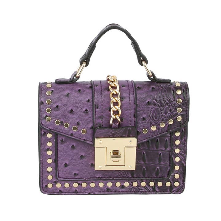 Handbag Factory Corp - Wholesale Crossbody Bag - Women's - FASHION RETRO OSTRITCH CROSSBODY BAG1