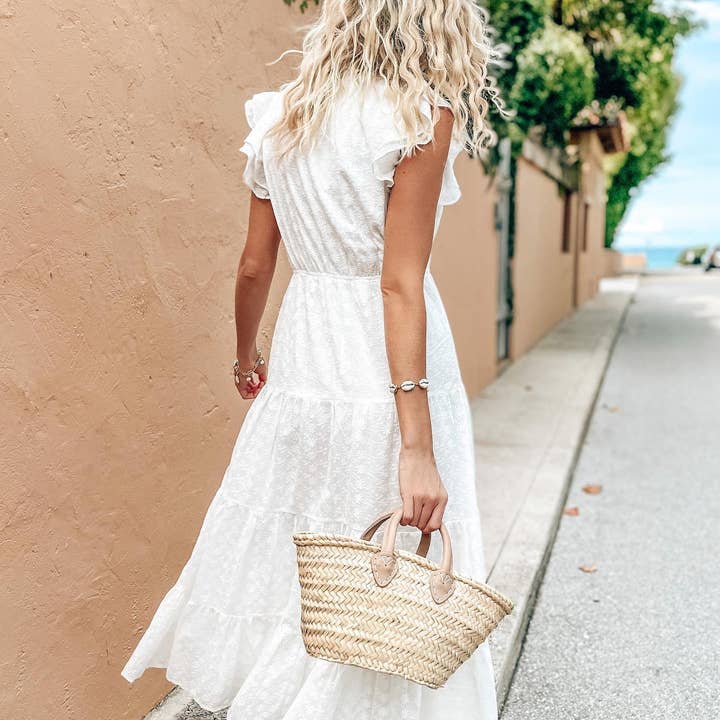 NomadWeave Ltd - Wholesale Beach Bag - French basket, small straw bag, Bridal Party, beach bag5
