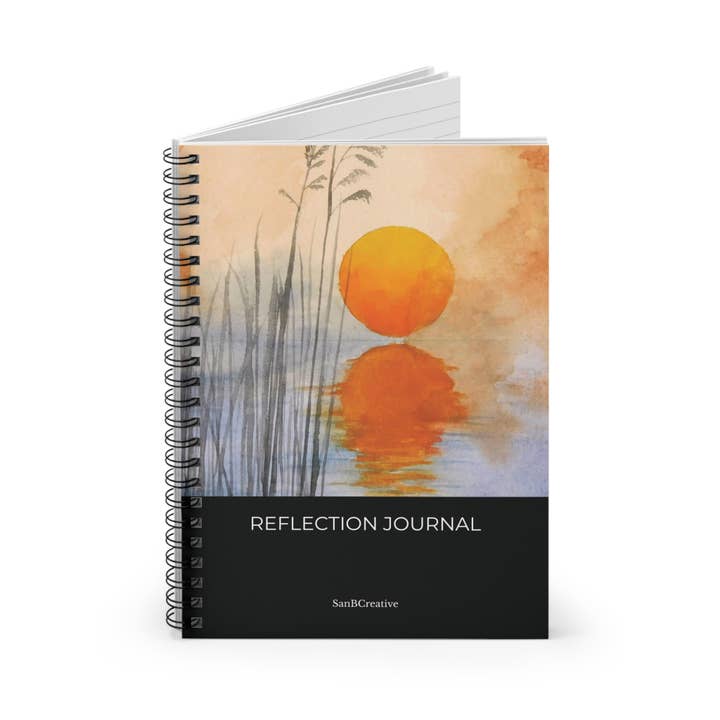 SanBCreative - Wholesale Journal/Diary - Reflection Watercolor Spiral Journal (6" x 8")2