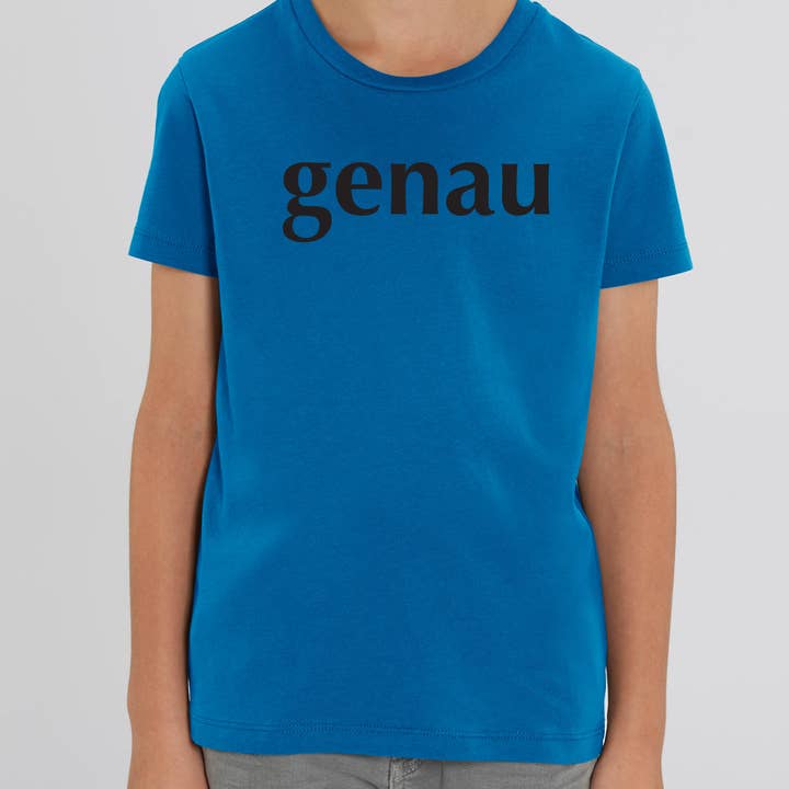 Maglietta per bambini Genau per la vendita all'ingrosso da parte di Meeplings | Handmade in Berlin