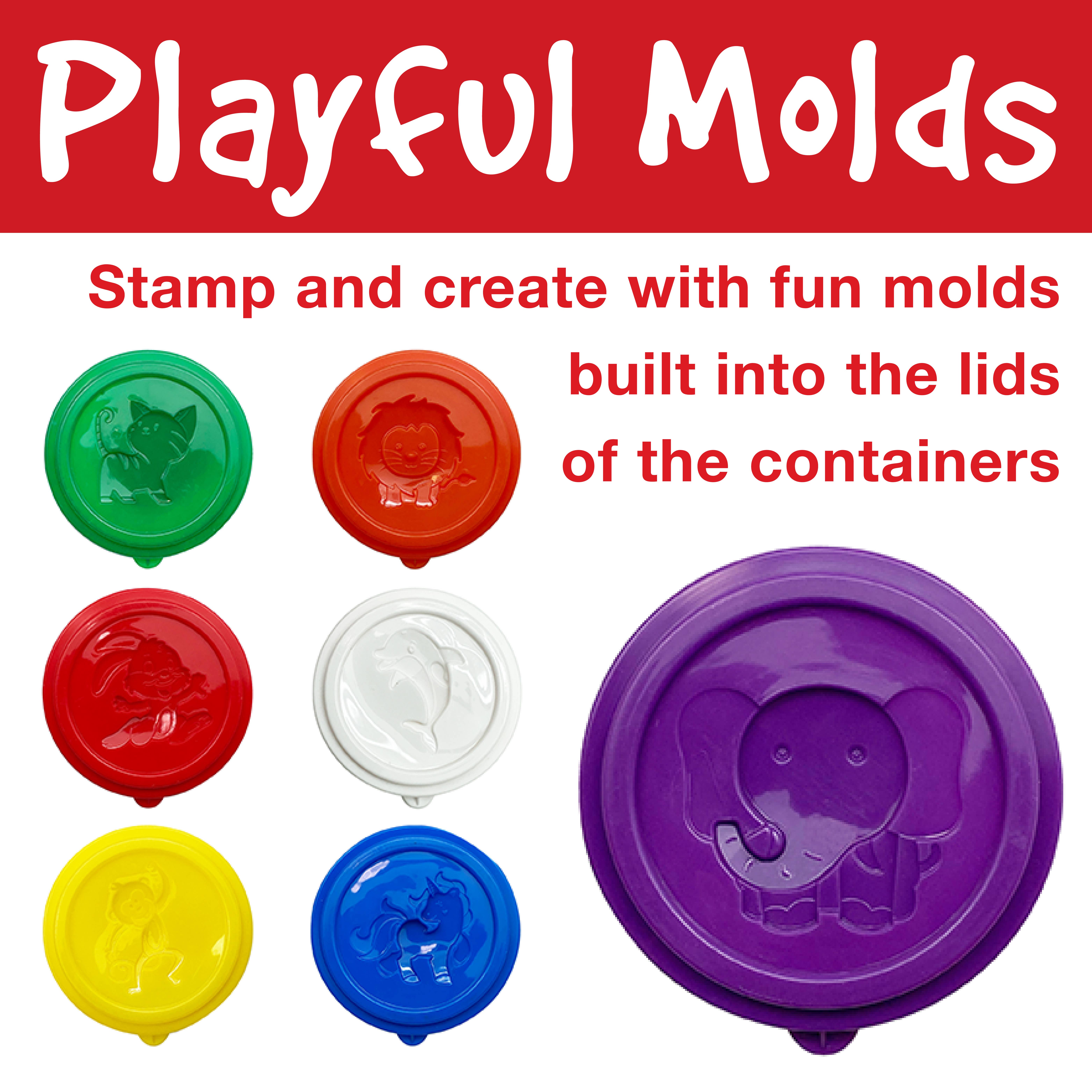 Faber-Castell / Creativity for Kids - Vente Pâte ingénieuse/slime – enfant - Pâte à modeler SuperSoft de Little Creatives, 4 carats, néon, paillettes1