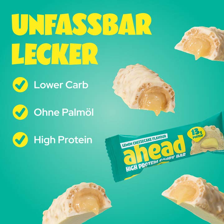 ahead - Wholesale Snack Bar - Protein Bar - Lemon Cheesecake (Tray 14x45g)4