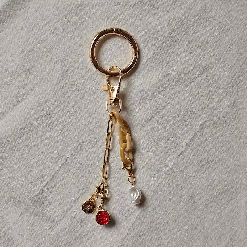 MKS America - Wholesale Keychain - Women's - Bohemia Acrylic link & Beads Chain Bag Charm Keychain10