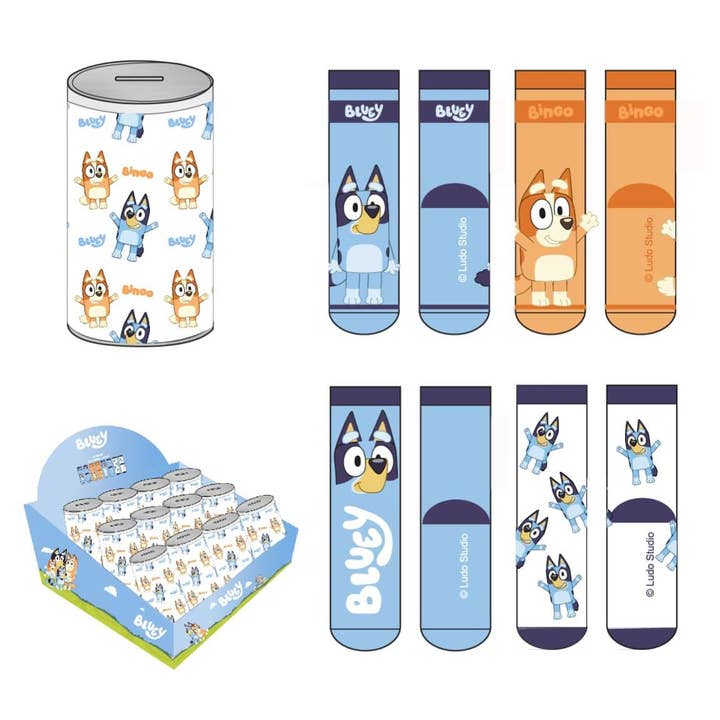 BLUEY SOCKS PACK - 2900002668 for wholesale by Mastoys, S.L.