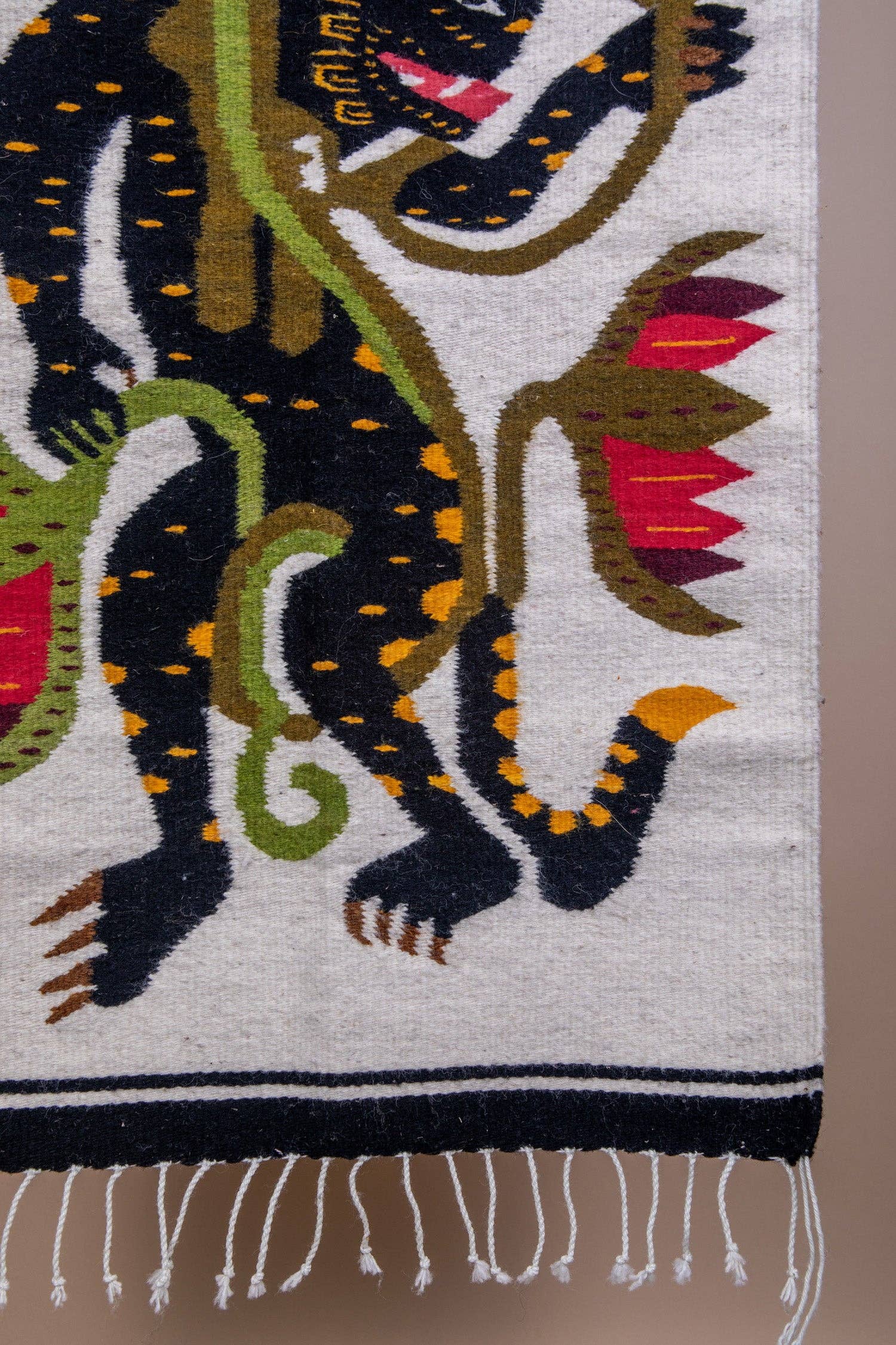 Molave - Vente Tapisserie/textile - Jugar Crème - Tissu oaxaqueño unique3