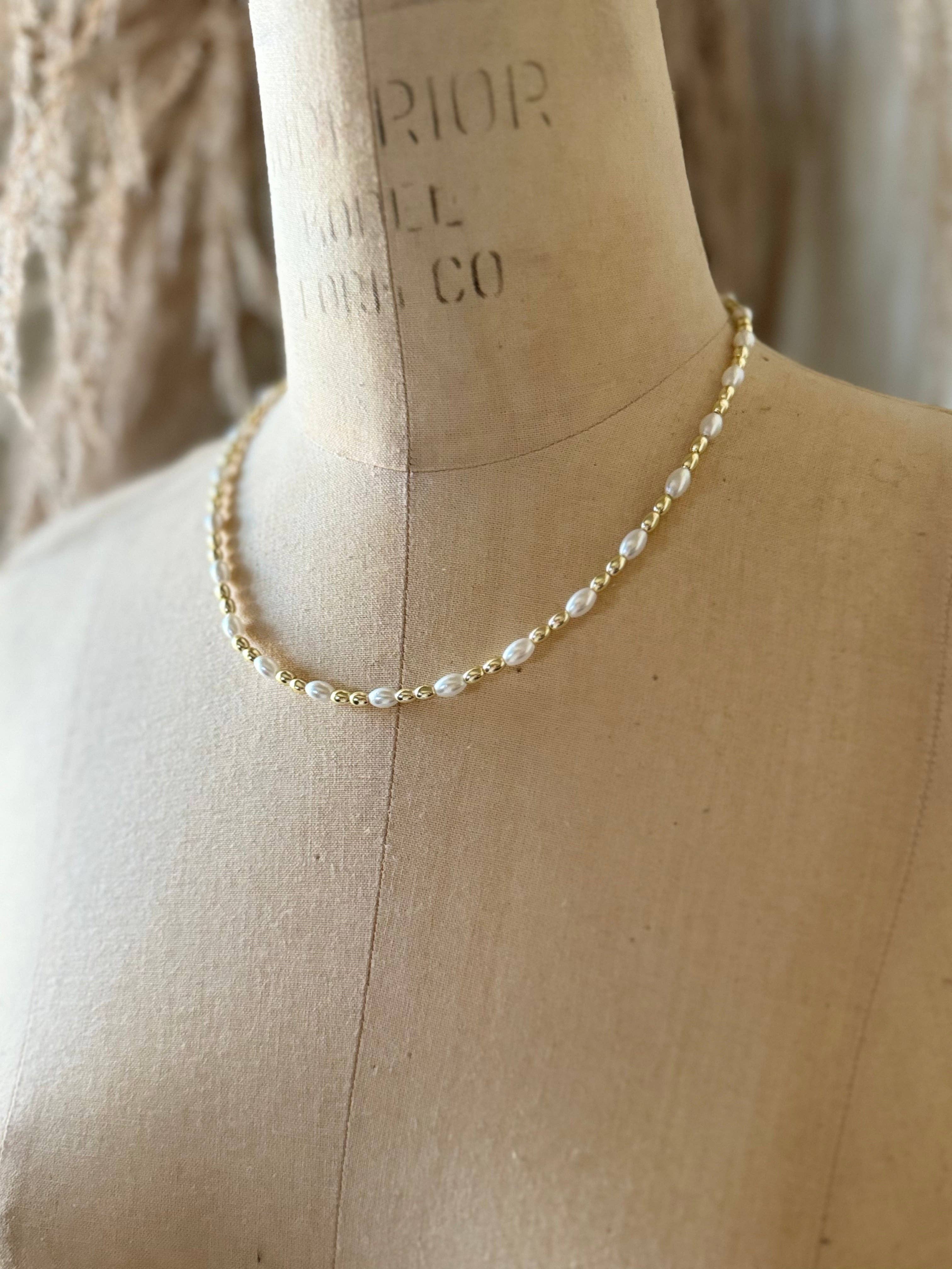 Golden Hour Studio - Wholesale Beaded/Pearl Necklace - Donni1