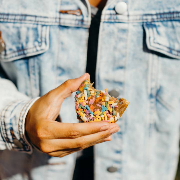 Rule Breaker Snacks - Wholesale Brownie - Birthday Cake Blondie | 12-Count Caddy of 1.9-oz Blondies3