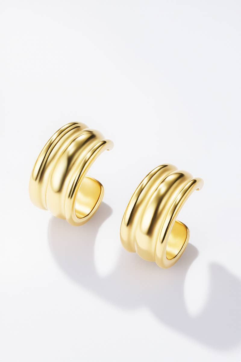 Gold Stainless steel earrings 124CA46 for wholesale on Faire1