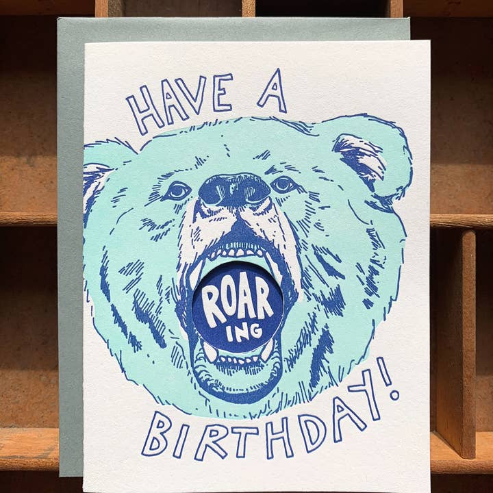 Blackbird Letterpress – Engroshandel Fødselsdagskort – Brølende Fødselsdag kort4