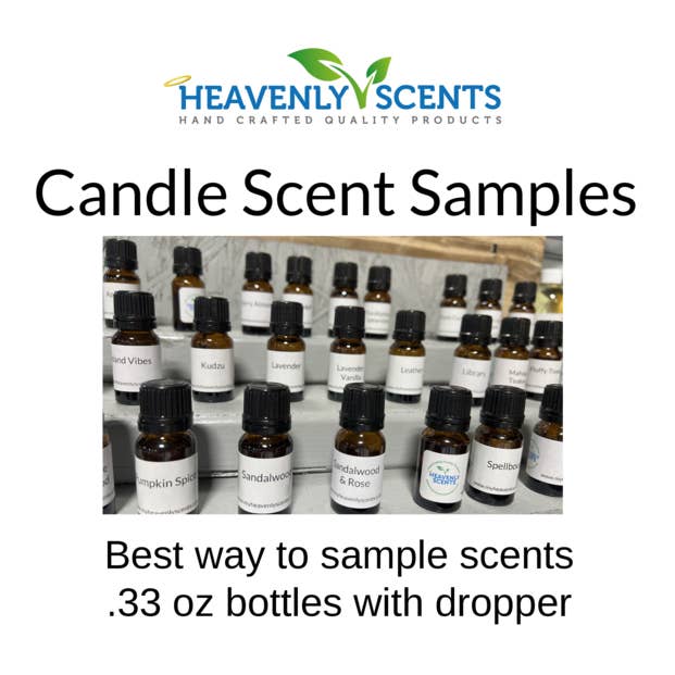 Sample Candle Fragrance Oil - 10 ml bottle - Test for wholesale by Heavenly Scents