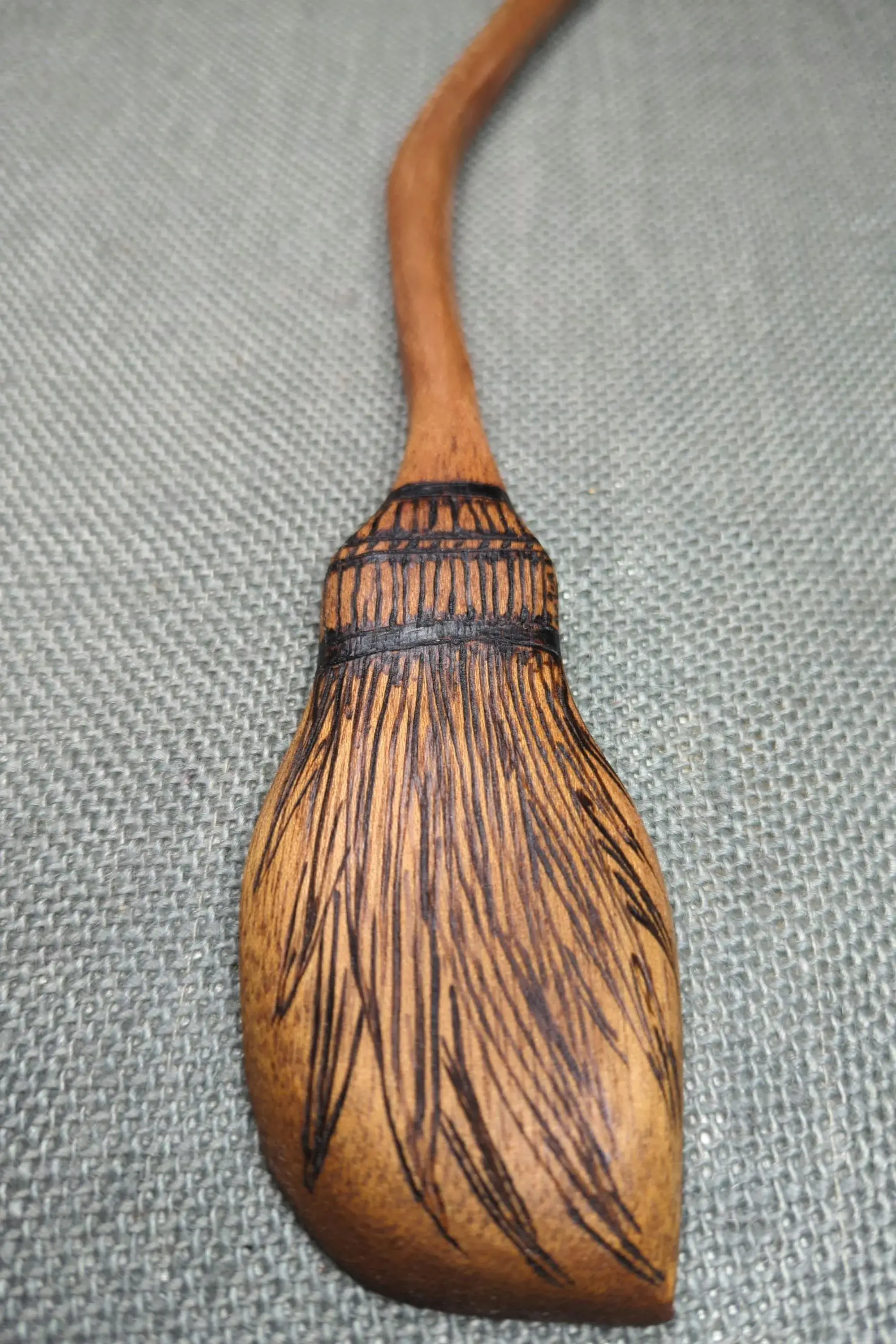 Chaos Woods - Wholesale Kitchen Spoon - Witch Broom Spoon - Hand carved Mahogany wood for cooking9