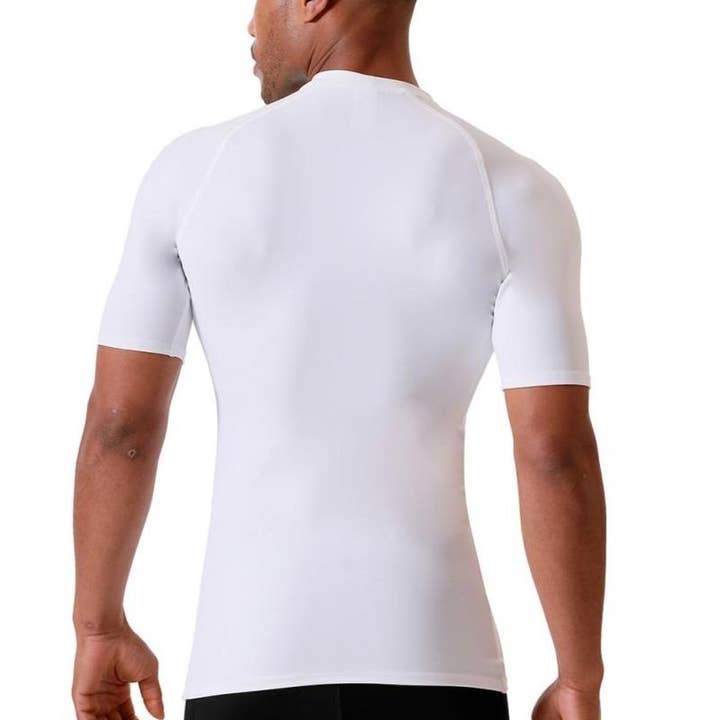 InstantFigure - Wholesale Athletic top – men's - Insta Slim I.S.Pro USA Medium compression Short Raglan Sleeve Crew Neck - 2MAT0191
