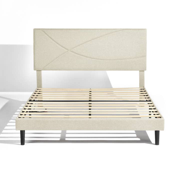 39F Inc. - Wholesale Bed - Queen Size Bed Frame with USB port & LED Headboard–Grey0