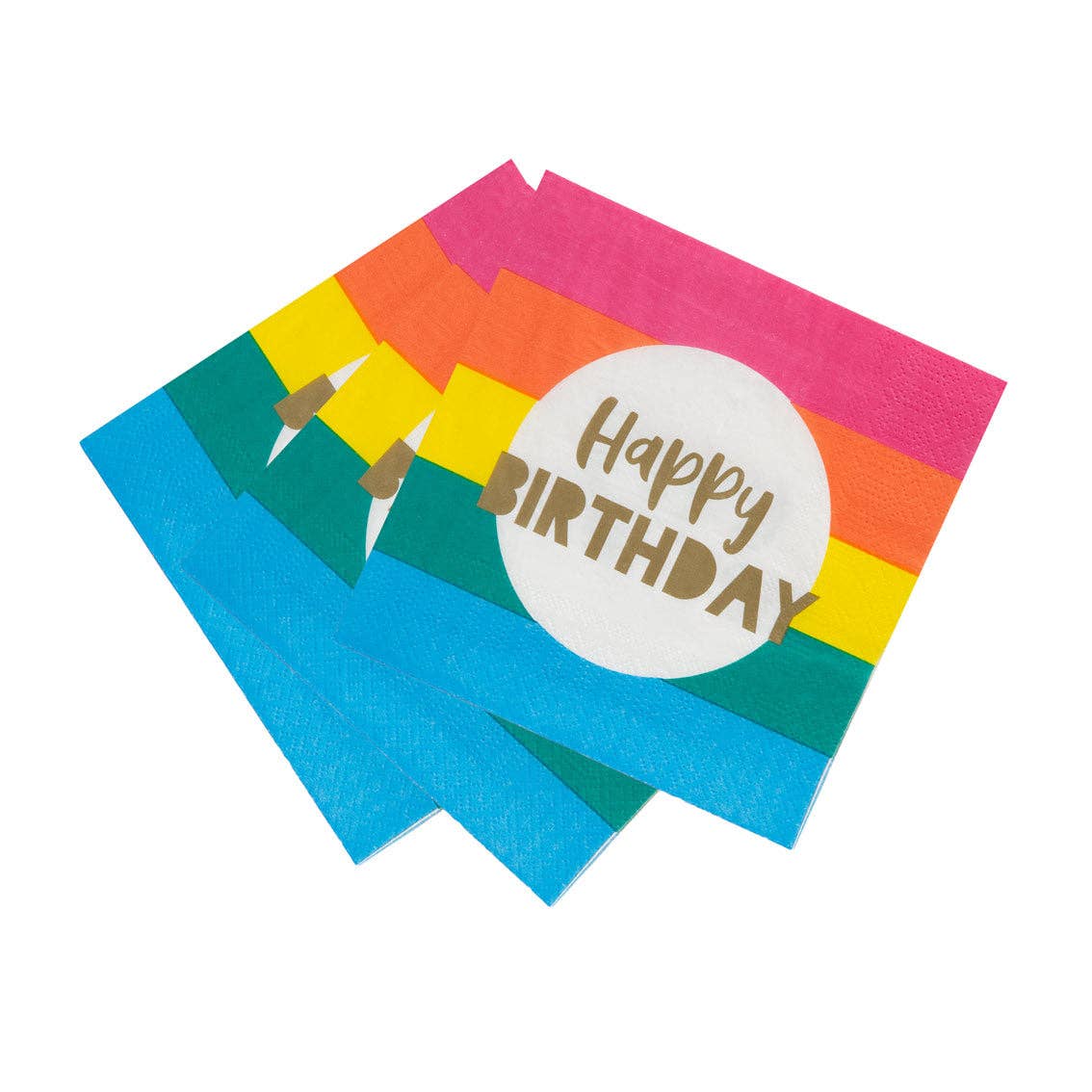Talking Tables USA - Wholesale Disposable Napkin - Rainbow Happy Birthday Napkins | Birthday Party |5