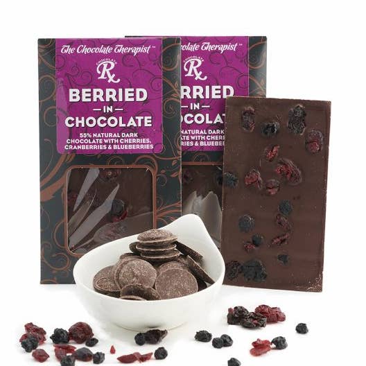 Chocolate Bar - Berried in Chocolate for wholesale by The Chocolate Therapist