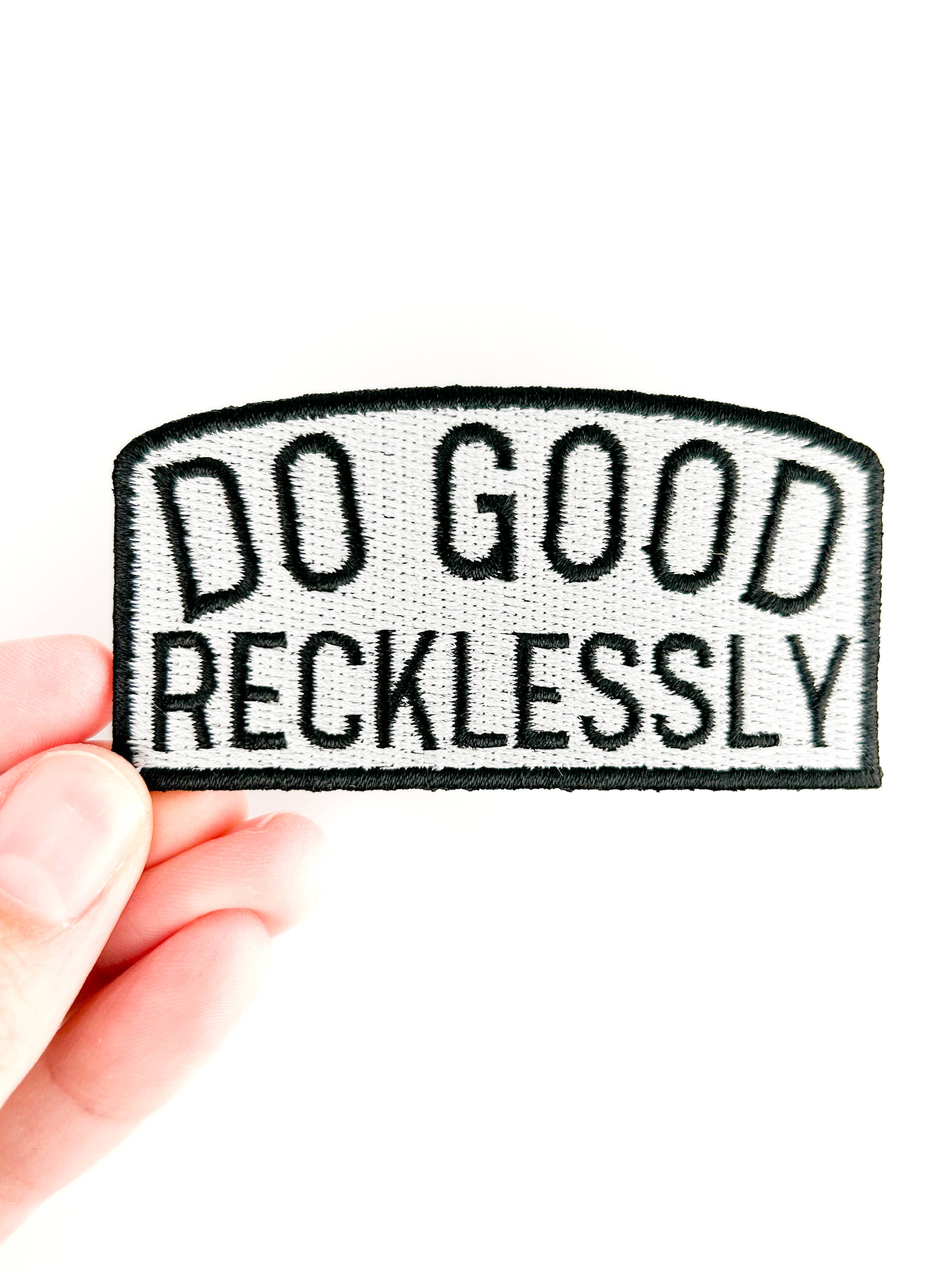 Field Trip Threads - Wholesale Patch - Do Good Recklessly Embroidered Iron-On Patch0