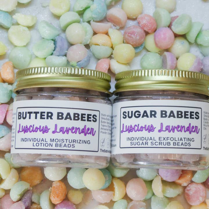 Dot & Co. - Wholesale Body Balm/Butter - Luscious Lavender-Solid Shea Natural Body Butter Beads 3