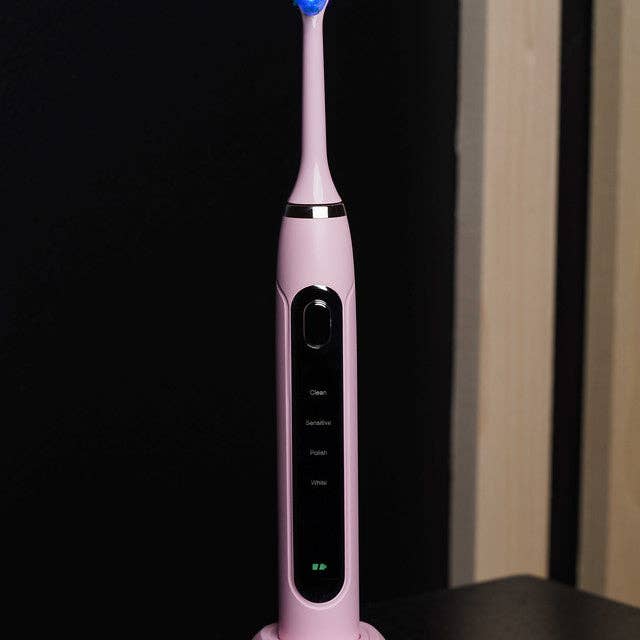 PINK Str8 Elektrische Zahnbürste mit rosafarbenem LED-Licht für den Großhandel auf Faire3