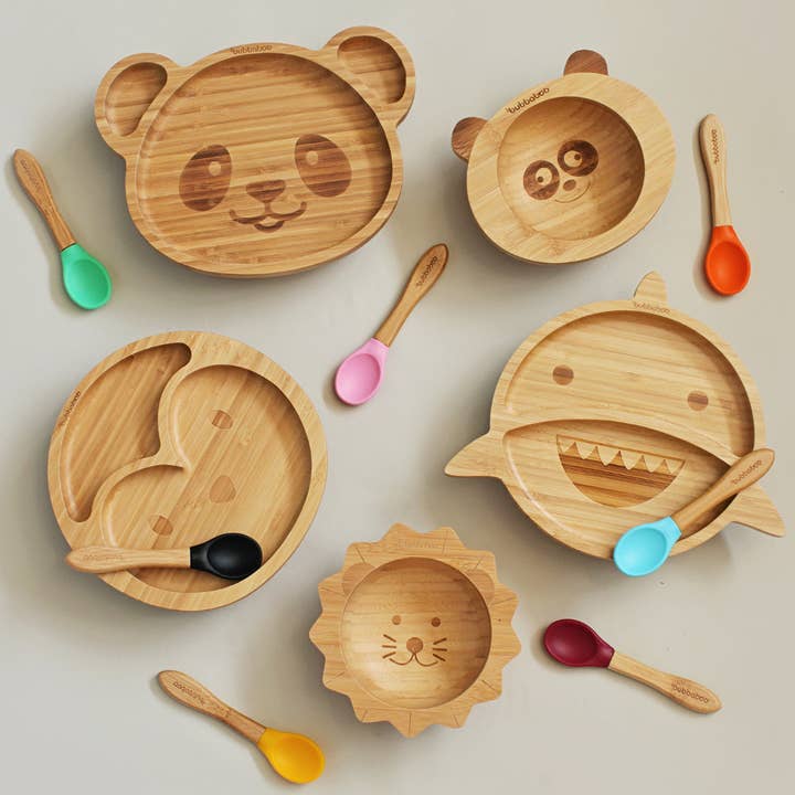 Bubba Boo – wholesale Servisset – Barn och baby – Bubba Boo Bamboo Panda Tallrik & Sked Set10