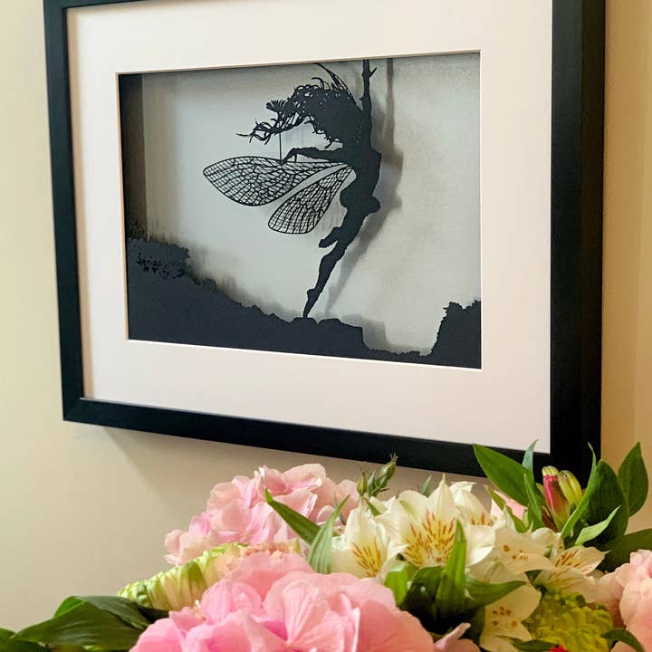 ANEMOI - Tableau encadré FANTASY WIRE Papercut pour la vente par Fantasywire