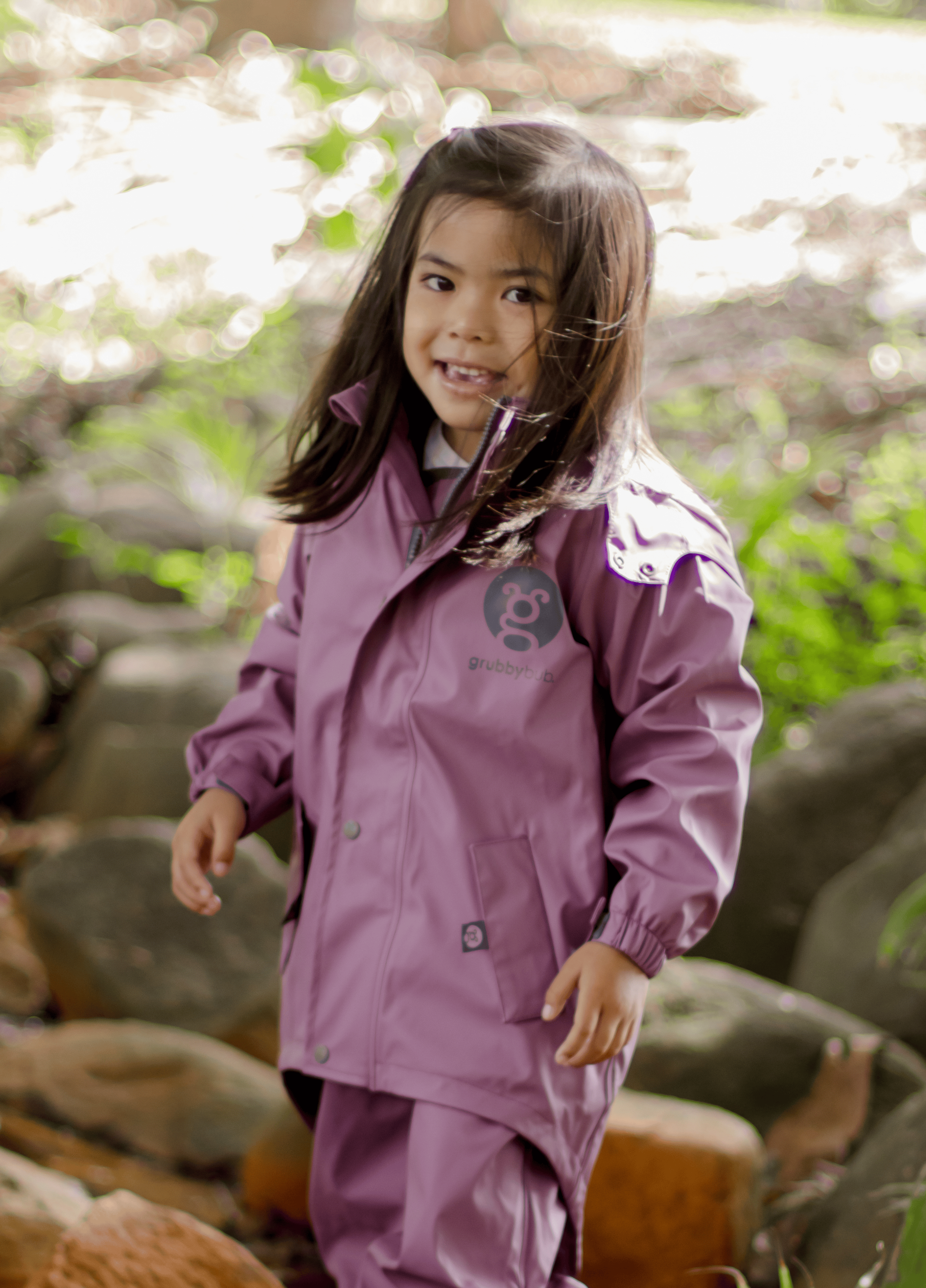 Grubbybub - Vente Imperméable – enfant - Veste toutes saisons avec pare-boue11