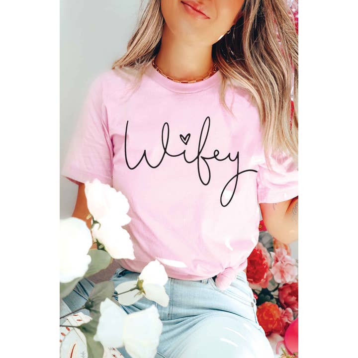WIFEY Grafisk T-shirt for engroshandel hos A. BLUSH CO