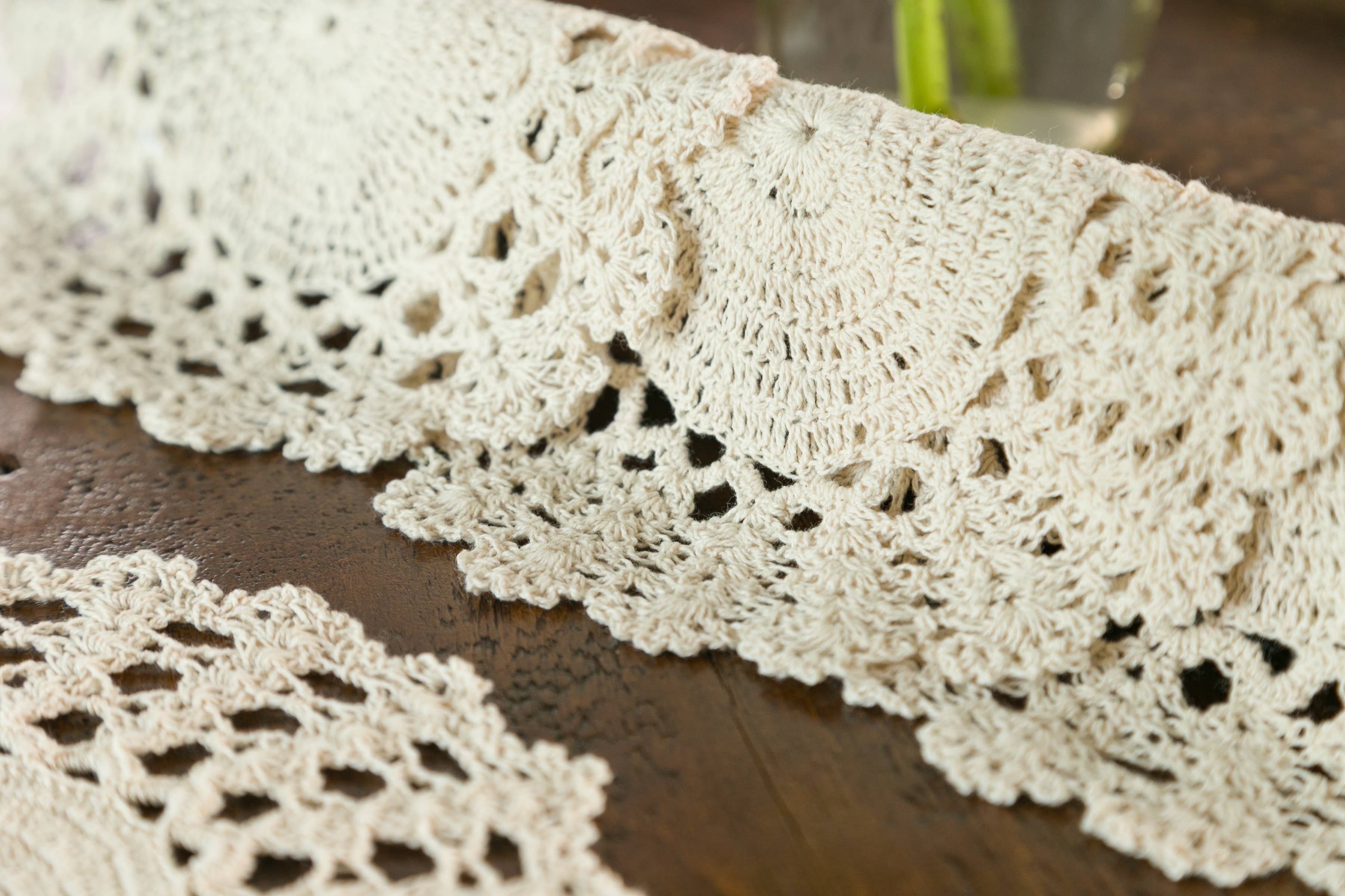 Heritage Lace - Wholesale Doily - Crochet Envy Lacey 8 in Round Natural Doily Set of 42