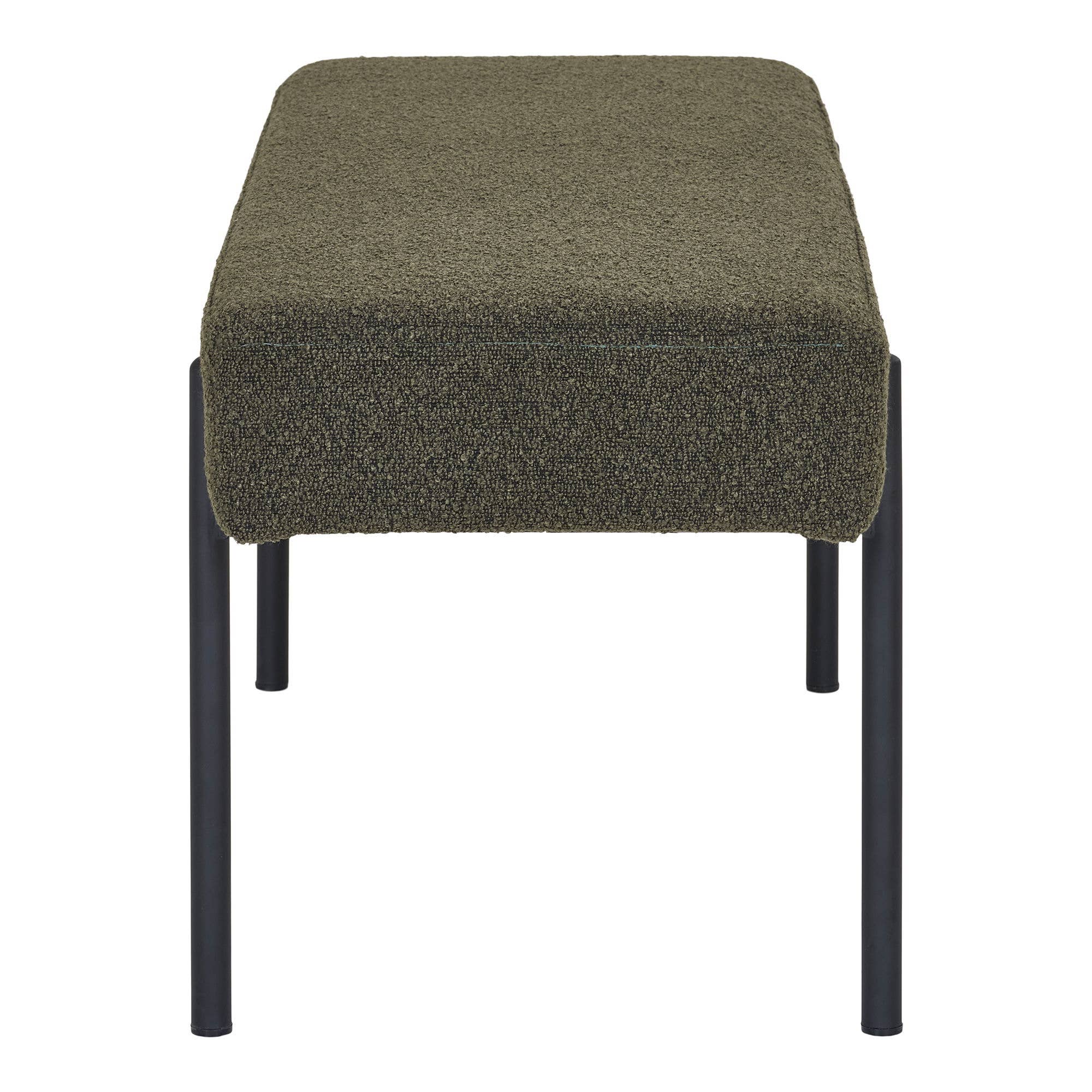 Swindon - Bench. bouclé. dark green 100x36x42.5 cm for wholesale on Faire3