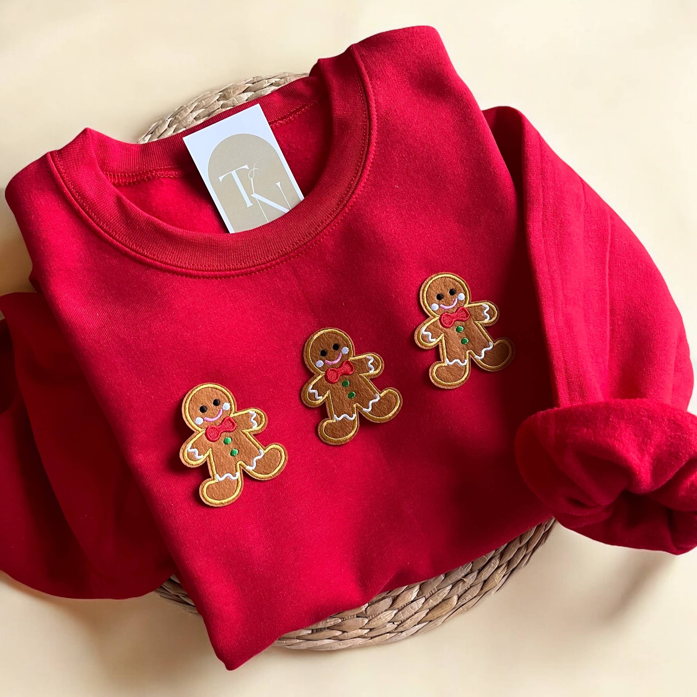 Threads And Needles, INC. - Vente Sweat-shirt à imprimés – femme - Sweatshirt Gingerbread Cookies, chandails de vacances pour femmes1