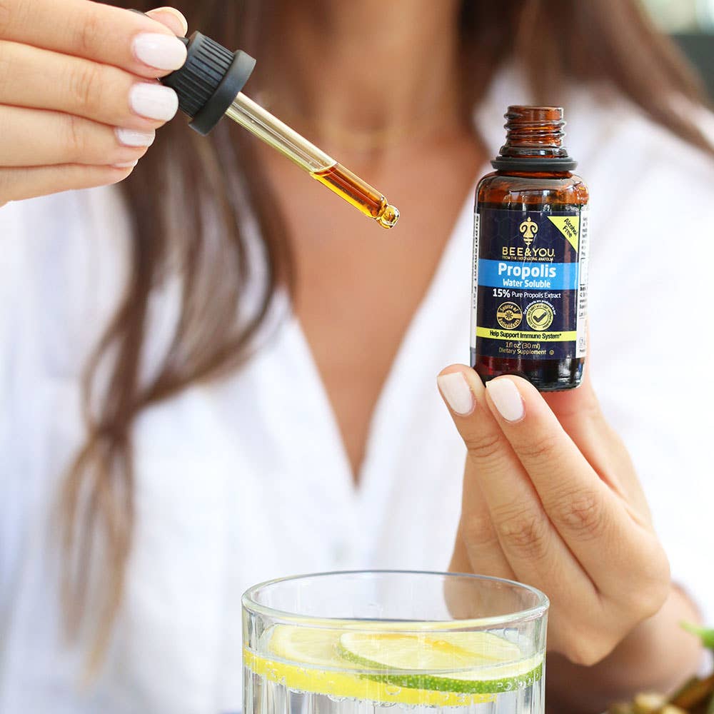BEE&YOU - Wholesale Oral Supplement/Vitamin - Propolis Water Soluble Extract, Alcohol-free, 1 fl oz2